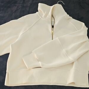 Cream Half-Zip Pullover